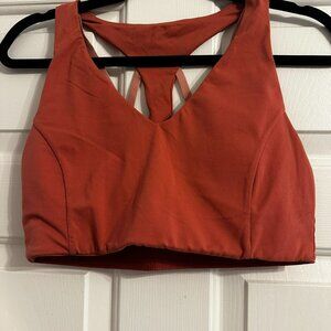 Fabletics Strappy Back Sports Bra Size L Salmon